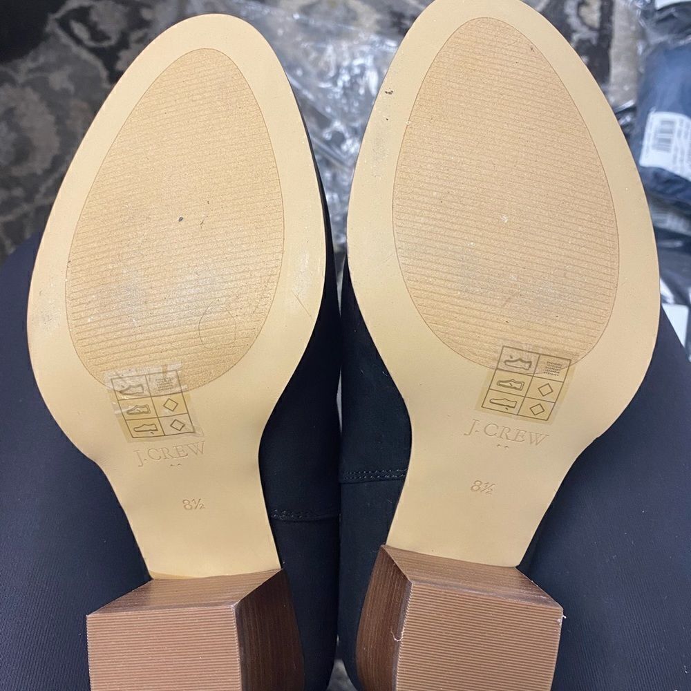 J. Crew Factory Rory microsuede heeled boots Item AR845 - Picture 9 of 10